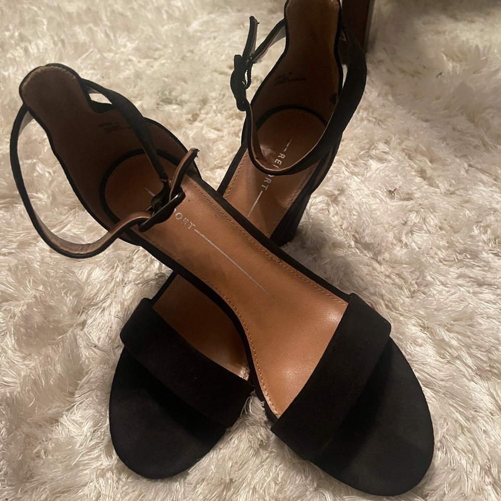 Black Block Heels